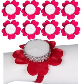 Resim Kına Atölyesi 60 Adet Kına Gecesi El Mumları Saten 