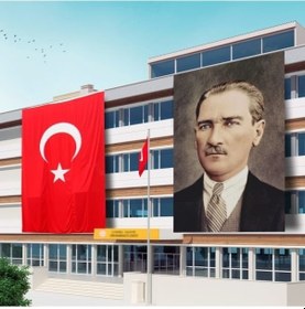 Resim 400x600 Atatürk Posteri Ve Türk Bayrağı Raşel Kumaş-3 Tek Ebat 