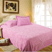Resim Maxstyle Rose Fuluffy Pudra Soft Yatak Örtüsü 