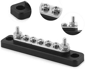 Resim aqxreight Bara Elektrik Terminal Kartı 100A 5 Pozisyon Terminalleri 2 Saplama Yatlar RV'ler Kamyonlar Antrenörler 