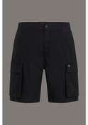 Resim Erkek Ck Washed Cargo Şort - Siyah Ck Black 