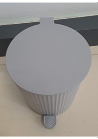 Resim Özhavan Este Pedallı Çöp Kovası 8 Lt Gri Kod : 140 Diğer 