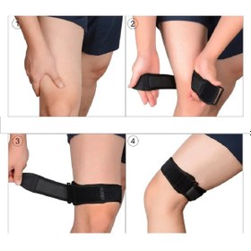 Resim 2 Adet Bu Bant Kayışı, Ayarlanabilir Iliotibial Bant, Uyluk Kalça Ve Itb Sendromu Desteği, Patellar Tendonitis Için Sıkıştırma 