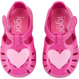 Resim İgor Igor S10310-007 Tobby Gloss Love Kız Çocuk Sandalet Fuşya 