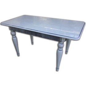 Resim Bengimobilya Masa Açılır Fitilli Model Kayın Torna Tombul Ayak Parlak Beyaz La 