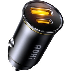 Resim Aohi Superauto Araç İçi Şarjı, 2 Portlu Pd 65w Type-c Ve Usb-a Girişli, Usb, Hızlı Şarj Çakmaklık Ad 