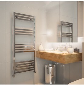 Resim Carisa Fame Alüminyum Havlupan Modern Tasarım Parlak Eloksal 122x50 Cm 