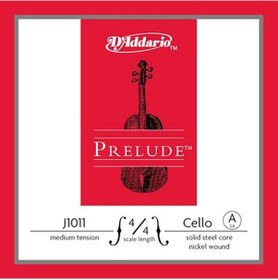 Resim Daddarıo J1011 Cello Tek Tel. Prelude. A-La. 4/4 Scale. Medıum T 
