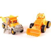 Resim Uçar Kid 170 Oyuncak Kamyon Kepçe İkili Set 25 Cm 