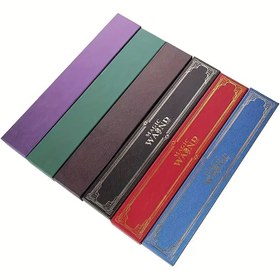 Resim Altın kaplama ve şeffaf plastik kılıf ile fantastik tema olan kalem dekoratif kutu - Dayanıklı kağıt malzemesi, doğum günü, mezunlar günü, Noel, Cadılar Bayramı için ideal - Kalem koleksiyonu için büyüleyici gösteri kutusu, kalem kutusu 