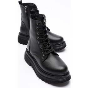 Resim Kadın Deri Bot Fermuarlı Siyah Nexa Siyah 
