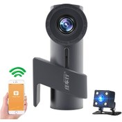 Resim Araba Wifi Çift Kamera Gizli 360 Derece Dönüşlü Araba Sürüş Kaydedici 