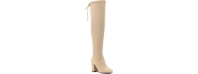 Resim Nine West Cırka 1pr Nude Kadın Topuklu Çizme Suni Deri Bej Renk Yüksek Topuk ile Şık Tasarım 