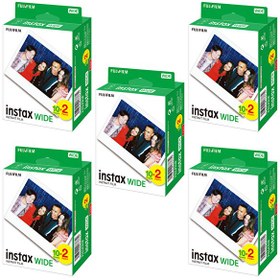 Resim Fujifilm Instax Wide 5'li̇ Set 100 Poz 20'li Film 