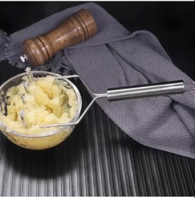 Resim Mybru Paslanmaz Çelik Manuel Patates Ezici 