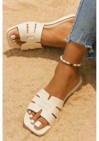 Resim Modafrato Verona Kadın Terlik Plaj Deniz Havuz Terliği Taba 