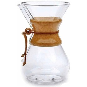 Resim Cam V60 Chemex Filtre Kahve Demleme Ekipmanı 600 Ml Ck-600a 