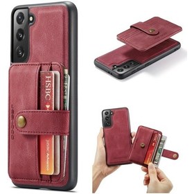 Resim Samsung Galaxy S22 + 5g Jeehood Rfıd Engelleme Hırsızlığa Karşı Manyetik Pu + Tpu Telefon Kılıfı İçin 