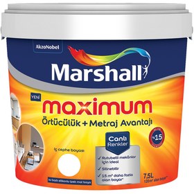 Resim Marshall Maximum Silikonlu Ipek Mat Beyaz 7,5 