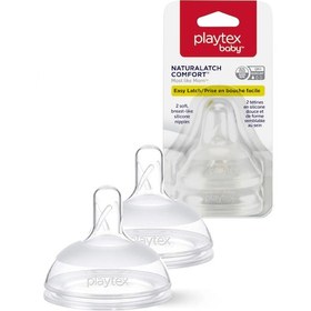 Resim Playtex Naturalatch Yenidoğan Biberon Emziği, 0+ Ay, 2 Adet 