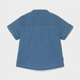 Resim Mayoral Erkek Bebek Kısa Kol Denim Gömlek 1116 