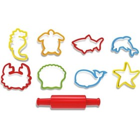 Resim Büyük Kova Oyun Hamuru Kalıpları 13 Parça - Oyun Hamuru Seti - Hamur Setleri - Hamur Kalıpları Renkli 