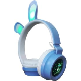 Resim Concord D05 Mikrofonlu Aux Girişli Radyolu Işıklı Tavşan Figürlü Bluetooth Kulaklık 