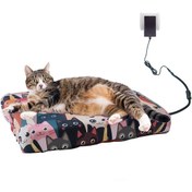 Resim Elioure Çok Renkli Yumuşak Isıtıcı Minder, Su Geçirmez ve Konforlu Evcil Hayvan Yatağı 