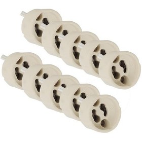 Resim Porselen Ampul Duyu Gu10 Tip 10 Adet 