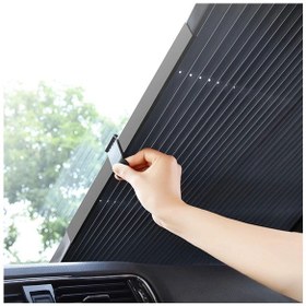 Resim Ön Cam Oto Araba Suv Tır Sürgülü Güneşlik Ön Cam Güneşliği Sürgülü Yeni Nesil Metalize 70 X 150 1 