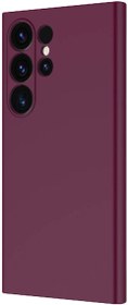 Resim Zipax Samsung Galaxy S24 İle Uyumlu Ultra Kılıf Lansman İçi Kadife Silikon Zr Mara Mürdüm 