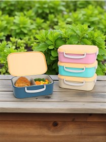 Resim Russet 1 Adet AURA 2 Bölmeli Paslanmaz Çelik Beslenme Kabı 150 ml + 300 ml Sızdırmaz 