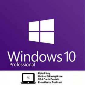 Resim Windows 10 Pro Key / Windows Etkinleştir / Retail Key / Online Etkileşim 