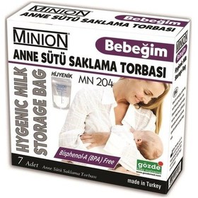 Resim Bebeğim Anne Sütü Saklama Torbasi 7 Adet 