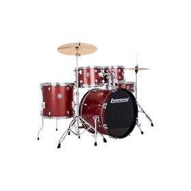 Resim Ludwig Accent Fuse Red Sparkle Akustik Davul Seti 