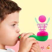Resim 4 adet Karışık Renkli Süspansiyon Üfleme Topu, Parti Atmosferi Küçük Oyuncaklar Çocuklar Küçük Hediyeler Tatil Hediyeleri 