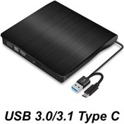 Resim MAXGO 3124 Harici Dvd Rw External Taşınabilir Ultra Ince Usb 3.0 Tyce c Cd/dvd Optik Okuyucu 