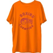 Resim Top Glory Boxingk Baskılı Penye Boks Sporcu T-Shirt (532149944) 