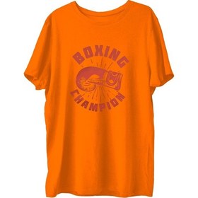 Resim Top Glory Boxingk Baskılı Penye Boks Sporcu T-Shirt (532149944) 