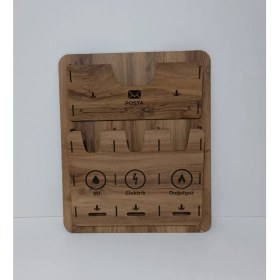 Resim Canlı Tahtam Ahşap Dekoratif Posta Kutusu 