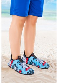 Resim Kiko Kids Surfer Havuz Plaj Erkek Çocuk Deniz Ayakkabısı 7561 Mavi Mavi 