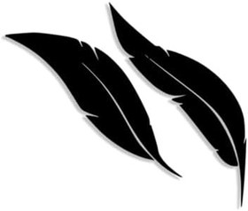 Resim NR Dizayn (322) Kuş Tüyü Dekoratif Metal Duvar Tablosu 49 X 42 