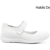 Resim Gönderi R Beyaz Mary Jane Dolgu Taban Hakiki Deri Ayakkabı Beyaz 