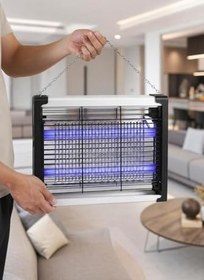 Resim Busstier 6W Fişli Elektrikli LED Sivrisinek Kovucu Asılabilir UV Işıklı Sinek Tuzak Gece Lambalı Sessiz Çalışan Böcek Etkisiz Hale Getirici Ev Balkon Bahçe Kullanımına Uygun 