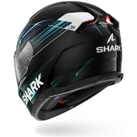 Resim Shark Skwal İ3 Lıght-blur Siyah-kırmızı-mavi Kapalı Kask Ledli Model Parlak Siyah-mavi 