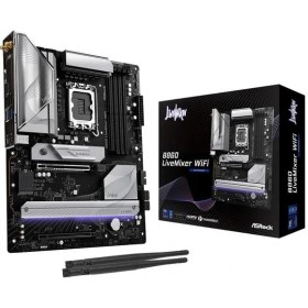 Resim Asrock B860 Lıvemıxer Wıfı Intel B860 Soket 1851 Ddr5 8666MHZ (Oc) M.2 Anakart 