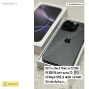 Resim Apple iPhone 16 Pro İkinci El TR | 512 GB | Siyah İkinci El Apple iPhone 16 Pro Black Titanium 512GB