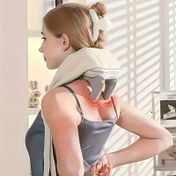 Resim Anneler Günü, Babaları ve Doğumgünü İçin Hediye – Simülasyonlu El Basınclığıyla Kablosuz Boyun & Omuz Masaj Aleti + Rahatlatıcı ısı, 10 Dakika Otomobil Kapama Funkt 