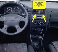 Resim Volkswagen Polo Orta Havalandırma Muzulu 1994 / 1999 Model Gkl Marka 6K0819755 