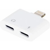 Resim IPHONE Şarj ve Kulaklık Çoklayıcı Çevirici Adaptör Jack (4887) 